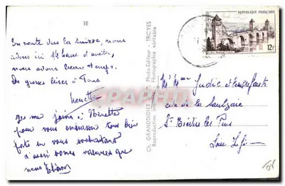 Champagne — Souvenir de 3 — Ch. Granddier, Tricyes — Rewers