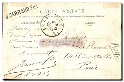 Troyes - Fontaine Argence — Kolekcja firmy J. Carraud fils — seria I — Rewers