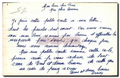 La Marguerite — Wierna i miła miłość — A. Noyer, n°2927 — Rewers