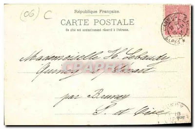 Cannes — Boulevard de la Croisette — Atelier W. Guggenheim & Co. n° 7937 — Verso