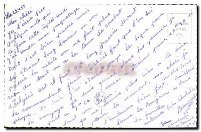 Soldado e jovem mulher — carta de amor — PC Shop n°7013 — Verso