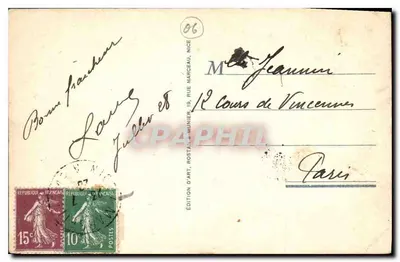 Juan-les-Pins — La Plage — Uitgave Rostan, n° 667 — Achterkant