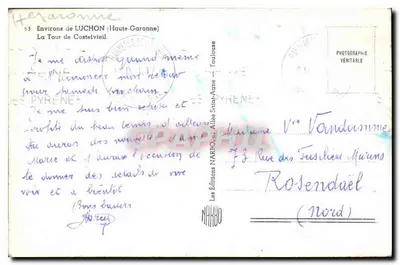 Wieża Castelvieil — Okolice Luchon (Haute-Garonne) — Wydawnictwo Narbo — Rewers