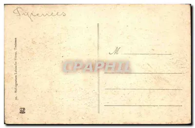Luchon - Jezioro Oo — widok jeziora otoczone śnieżnymi górami — Helio-grawura Hélios 14 — Rewers