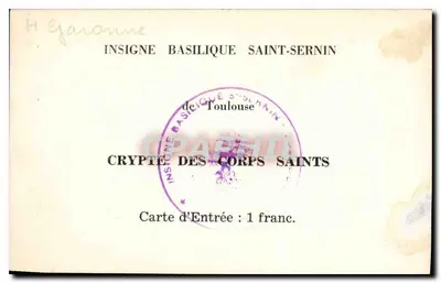 Krypta der Heiligen Körper — Basilika Saint-Sernin — Toulouse — Rückseite