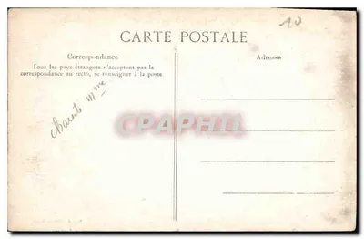 Saintes — Antiga Abadia das Damas — Vista Geral — Pap. J. Prévost, édit. — Verso