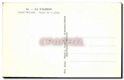 Saint-Trojan - Rua da Praia — Arjac — Verso
