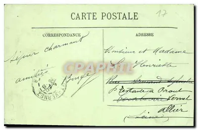 Royan — Plaża, widok z Hotelu Family — LL. — Rewers