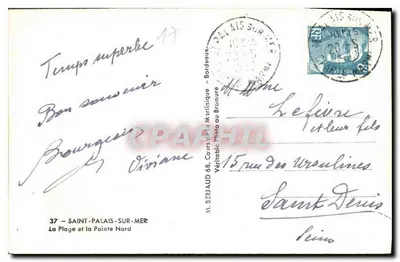 Saint-Palais-sur-Mer — La spiaggia e la Punta Nord — Tito — Verso