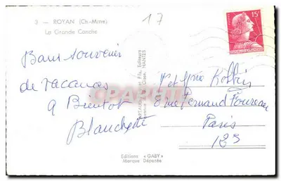 Royan — plaża i promenada — Wydawnictwo Gaby, n°17 — Rewers