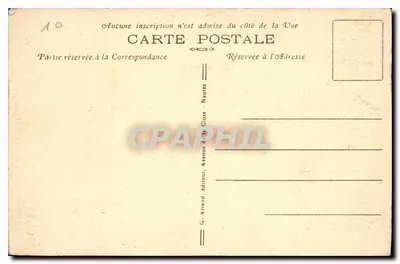 Saint-Jean-d'Angély — O Hotel de Ville — editor G. Arnaud, Nantes, n°4 — Verso