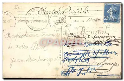 Env. de Royan — Vallières — Conjunto dos Rochos Isolados — LL. — Verso