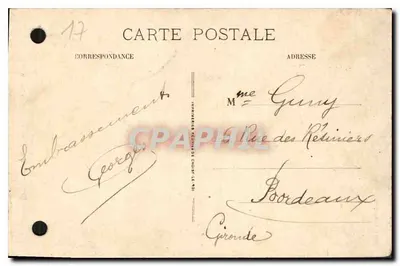 Rochefort-sur-Mer — Arsenal, Portal Słońca — Chiche Hôtel Cuiry Vietor — Rewers