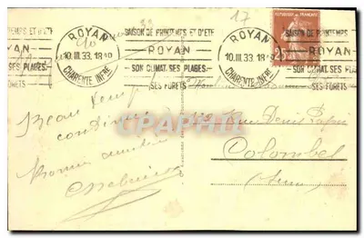 Royan - Plac Bottona i dwie przystanie — Stara pocztówka n°231, wydawca A.P.B. — Rewers
