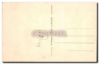 Port d'Envaux — Pigeonnier zamku Panloy — R. Bergevin, La Rochelle — Rewers