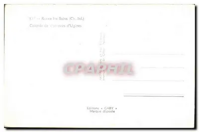 Colônia de Férias de Ugines — Ronce-les-Bains (Charente-Inférieure) — Edições Caby — Verso
