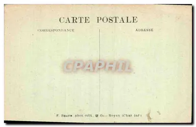 Echillais — Fachada romana da Igreja (século XII) — F. Braum, Royan (Charente-Inférieure) — Verso
