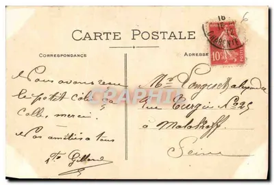 Saint-Jean-d'Angély — Estatua del Conde Regnaud — Editor no identificado — Reverso