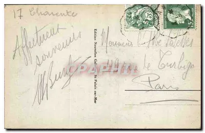 St-Palais-sur-Mer — Piaszczysty brzeg przy niskiej mierze — Wydawnictwo Nowe Galerie — Rewers