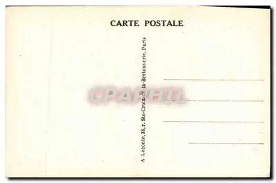 Paryż — Perspektywa na Katedrę Notre-Dame — A. Leconte, 38, r. Ste-Croix-de-la-Brettonnerie, Paryż — Rewers