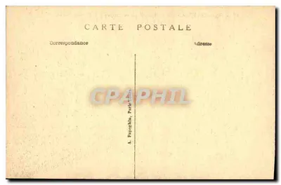 Pałac w VERSAILLES — Façada z ogrodami i parterem wodnym — A.P. nr 42 — Rewers