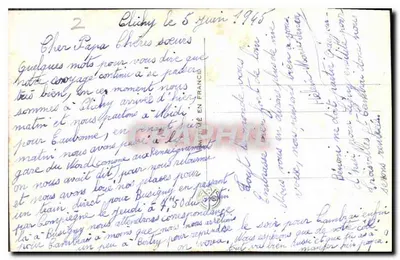 Paryż — Widok na siedem mostów — A.N. Paryż nr 693 — Rewers