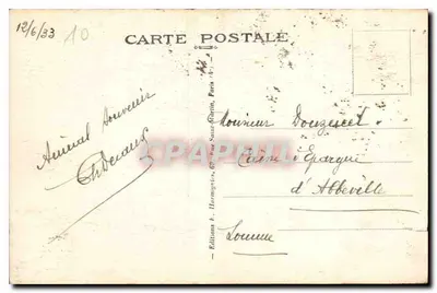 Troyes — O Canal e a Prefeitura — E.H. - 36 — Verso