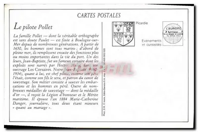 Boulogne-sur-Mer — De piloot Pollet, Kapitein van het reddingsbootje — LL. — Achterkant