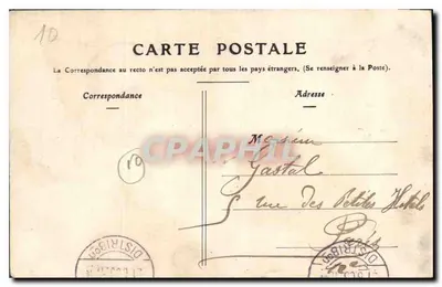 Troyes - El Jardín del Roche — Colección T. G. — editor desconocido, número de serie no visible — Reverso