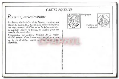 Bressane — Velho Traje — H. Ferrand, editor - Bourg — Verso