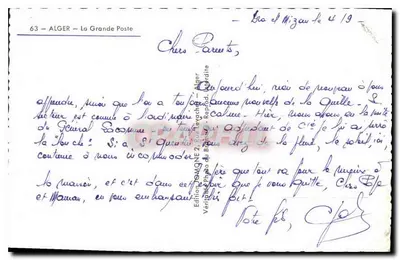 Algérie — Wielka Poczta — Wydawnictwo Jotmène — Rewers