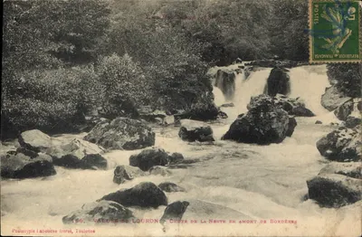 Cachoeira da Neste acima de Bordères — Vale do Louron — Fototipia Labouche Irères, Toulouse