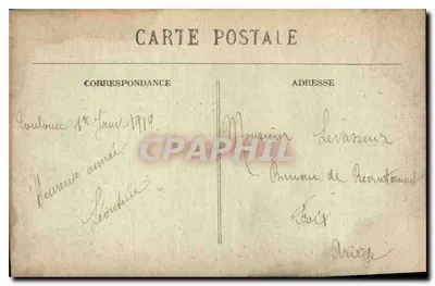 Toulouse — O Jardim das Plantas — Estátua de Armand Sylvestre e Fonte — Edição Bayard — Verso