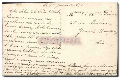 Jeune femme en fourrure — portrait de style vintage — éditeur Léo, n° 441 — Verso