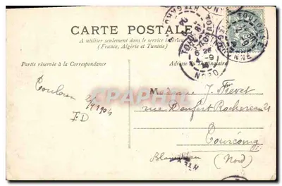 Toulouse — Museo — Grande Cloître degli Agostiniani — H.T. Baronnette — Verso
