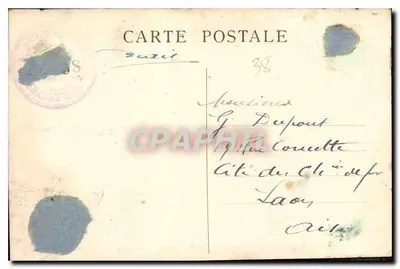 La Grande-Chartreuse — Vue intérieure du couvent - La cour d'honneur — CL.A.V. n°35 — Verso