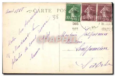 Grenoble — Ogólny widok i Moucherotte (1906 m.) — CL.A.V. n° 035 — Rewers