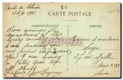 Wodospad Claix — Okolice GRENOBLE — E.R. — nr 185 — Rewers