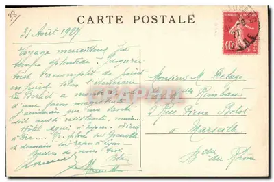 PONT-en-ROYANS (Isère) — Gorges van de Bourne — Hotel Bonnard — Achterkant