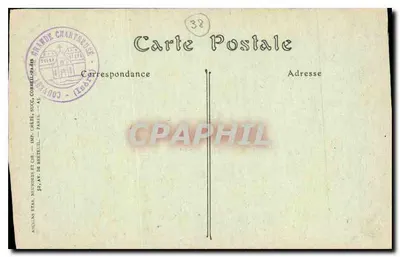 Bilhete postal antigo La Grande-Chartreuse (Isère) — O Ponte St-Bruno — NDHOC — Verso