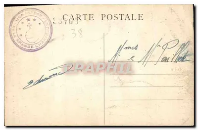 पुराना पोस्टकार्ड डूफाइन ले कूवेनेट डे ला ग्रेड चार्ट्रिज़ एट ले ग्रां सॉम — पीछे