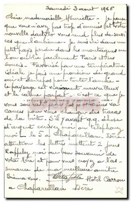 Env. de ALLEVARD-les-BAINS — O Massif de Belledonne e o rio d'Allemont vistos dos Sept-Laux — n°126 — Verso