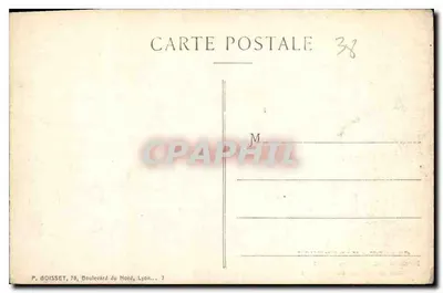 Grande-Chartreuse — Het meer van Guiers-Mort — Mathematische perspectief uitzicht — P. Doisset, Lyon — Achterkant
