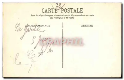 La Cascata di Sarennes - Bourg d'Oisans - Dauphiné - E.R. - n°725 — Verso