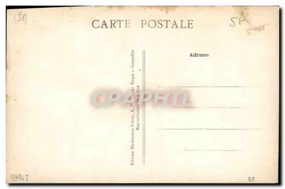 Grenoble — rzeka Isère, La Tronche i St-Eynard — Wydawnictwo Martinotto Frères — Rewers
