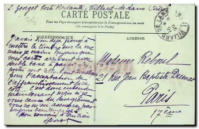 Les Grands Goulets — Dauphiné — LL. Hergot — Verso