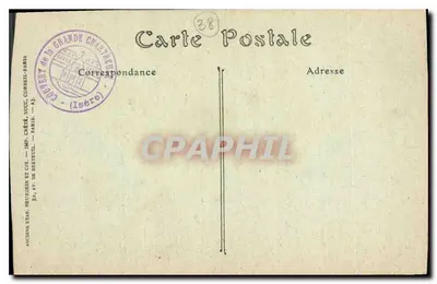 La Grande-Chartreuse (Isère) — Ogólny widok klasztoru — J. Hot, n° 80 — Rewers