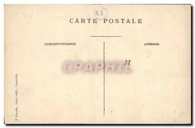 Grenoble — Margens do Isère e as Alpes, a Ilha do Amor — P. Gaude, fot. -édit. Grenoble — Verso