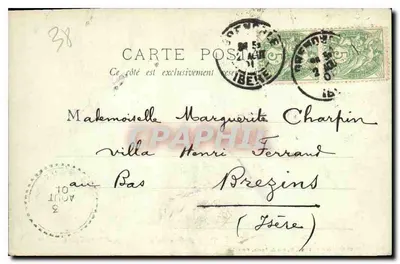 Route de Grenoble à Briançon — Tunnel du Chambon — Papeterie du Chevalier Bayard, Grenoble — Verso