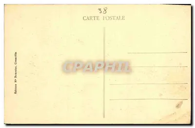 Grenoble — La Trenche, Île Verte i Łańcuch Alp — Wydawnictwo M. Bourcier, Grenoble — Rewers